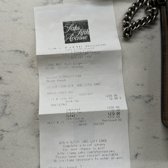 Brown Gucci GG Supreme Dionysus Chain Wallet Crossbody Bag. 100% authentic - Picture 3 of 11